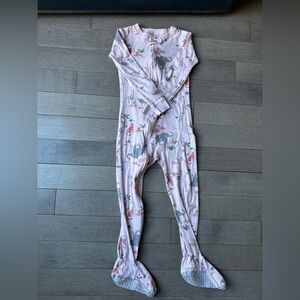 Toddler Baby Girl Carter Pink Elephant Full Zip Footsie Sleep Pj Pajamas 5T